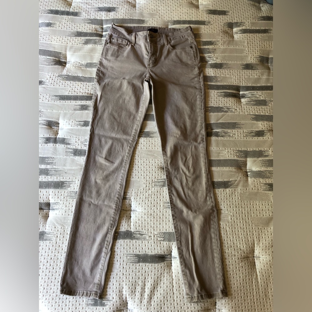 Nydj not your daughters jeans 2 tan brown jeans long inseam